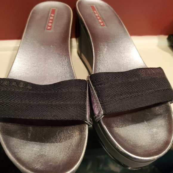 Authentic Prada Slide Sandal - Picture 1 of 6